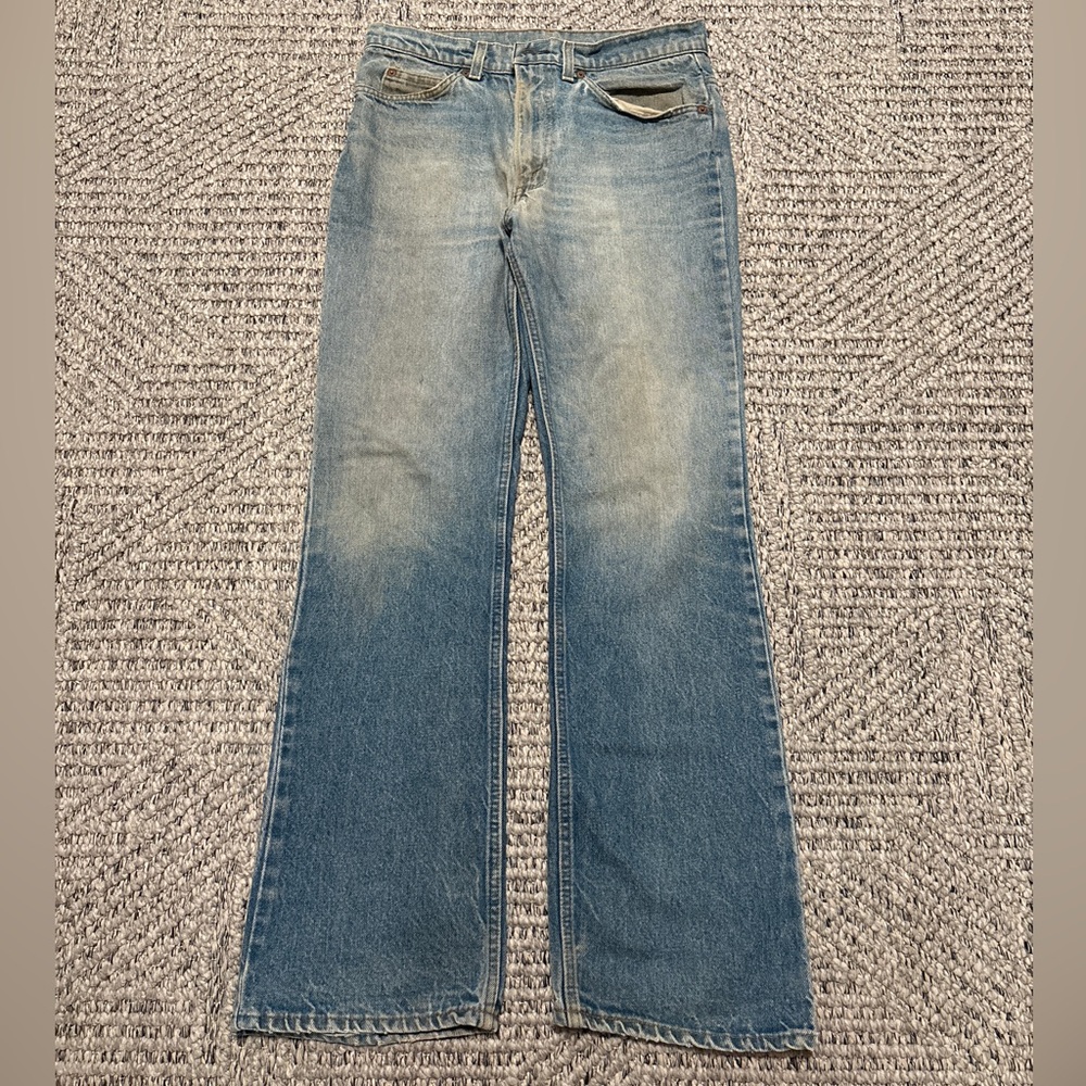Vintage 1980s men’s Levi’s Orange Tab 517 bootcut denim jeans size 32x31